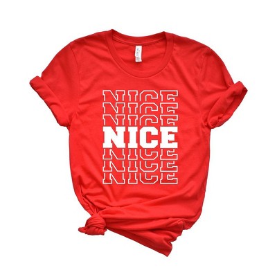 Simply Sage Market Women's Nice Stacked Short Sleeve Graphic Tee