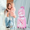 Infans 2PC Kids Carry On Luggage Set 12" Backpack and 16" Rolling Suitcase for Travel - image 2 of 4