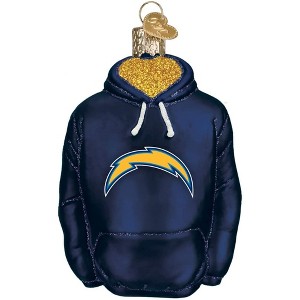 Old World Christmas Blown Glass Ornament for Christmas Tree, Los Angeles Chargers Hoodie - 1 of 3