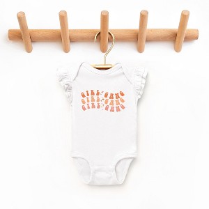 The Juniper Shop Girl Gang Wavy Baby Flutter Sleeve Bodysuit - 1 of 2