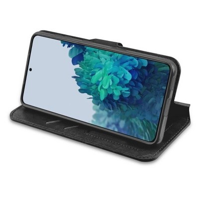 MyBat MyJacket Wallet Element Series Compatible With Samsung Galaxy S21 Plus - Black