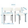 NicBex Round Dining Room Table Set for 4 Morden Dining Room Table with 4 Boucle Chairs and Trestle Base for Kitchen - 4 of 4