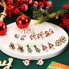 9 Pairs Women Christmas Stud Earrings Set Christmas Earrings for Holiday Decoration - 4 of 4