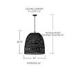 Capital Lighting Naomi 3 - Light Pendant in  Matte Black - 3 of 4