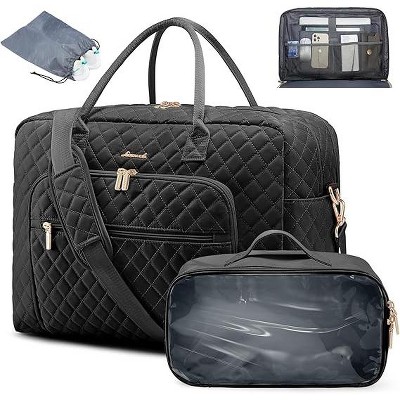 LOVEVOOK Travel Duffle Bag, Weekender Bag for Women with Toiletry Bag Carry on