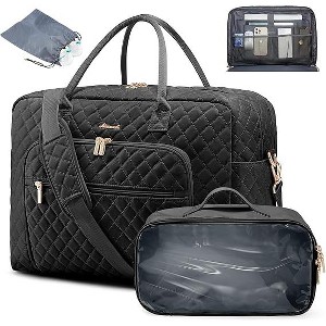 LOVEVOOK Travel Duffle Bag, Weekender Bag for Women with Toiletry Bag Carry on - 1 of 3