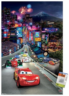 Poster Géant XXL Disney Cars 2 - intissé 360x270 cm