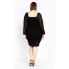 Women's Plus Size Alia Dress - black | CITY CHIC - 4 of 4