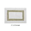 Hotel Bath Rug 100% Premium Cotton Tufted Weave Two Tone Reversible Bathroom Rug, Super Soft Absorbent, Machine Washable Bath Mat - 3 of 4