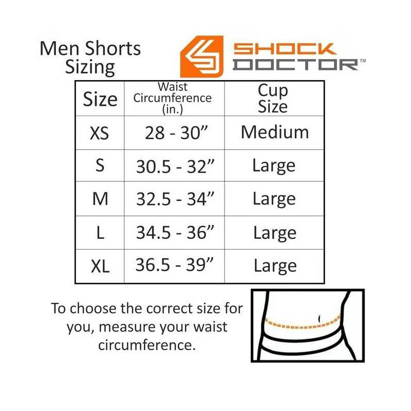 Shock Doctor Adult Ultra Pro Boxer Compression Shorts with Ultra Carbon Flex Cup - Black L, 2 of 5