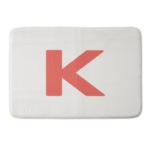 Deny Designs April Lane Art Block Monogram Memory Foam Bath Mat - 1 of 4