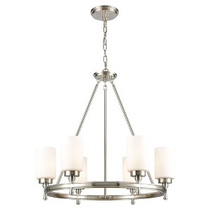 Elk Home Dawson 6 - Light Chandelier in  Satin Nickel - 1 of 3
