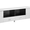 70.75" MDF Contemporary TV Console with 2 Drawers, 2 Cabinets and Chrome Hardware for TVs up to 64 Inches for Living Room - 4 of 4