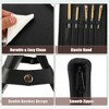 Unique Bargains Foldable Stand-up 29 Pockets Makeup Brush Organizer Black - 4 of 4