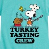 Girls' - Peanuts - Turkey Tasting Crew Fitted Short Sleeve Graphic T-Shirt - 2 of 4