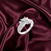 Slickblue Stunning Brilliance Engagement Ring with Rhodium Plating, 2.1 Ct. Clear CZ, Sizes 5-10 - 3 of 3