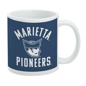 Marietta College Pioneers Logo Ceramic Coffee Mug Novelty Gift Mugs for Coffee Tea and Hot Drinks 11oz White - 1 of 4