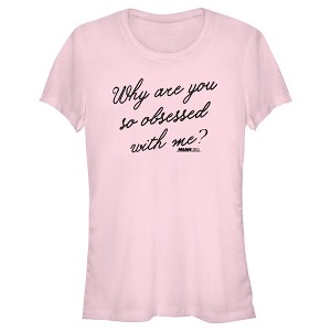 Junior's Women Mean Girls Why Are You So Obsessed With Me Quote T-Shirt - 1 of 4