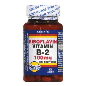 Basic's Vitamin Riboflavin B2 100mg Tablet, 100 Ct - 1 of 2