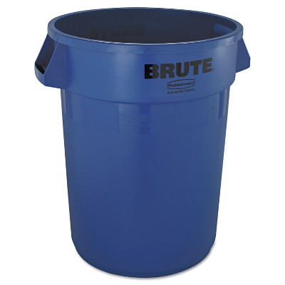 Rubbermaid Commercial Round Brute Container Plastic 32 gal Blue 2632BLU