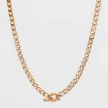 Curb Chain Toggle Necklace - Universal Thread™ Gold