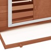 vidaXL Chicken Coop Mocha and White 59.8"x37.7"x43.3" Solid Firwood - 4 of 4