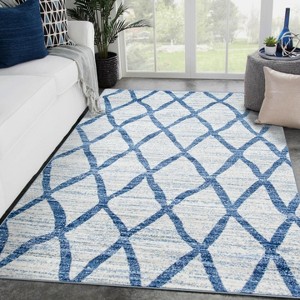 Luxe Weavers Modern Abstract Geometric Area Rug,  Medium Pile Non-Shedding Diamond Pattern Rug - 1 of 4