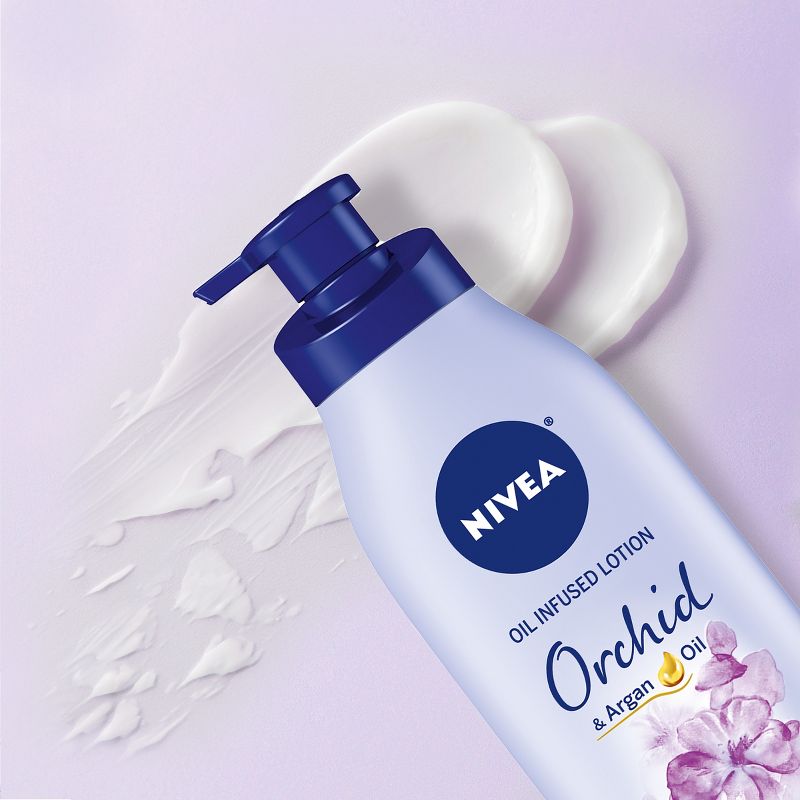 Nivea Oil Infused Body Lotion with Orchid and Argan Oil Floral - 16.9 fl oz, 2 of 8