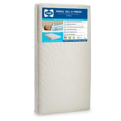 Sealy Airial All-2-Fresh 2-Stage Crib and Toddler Mattress