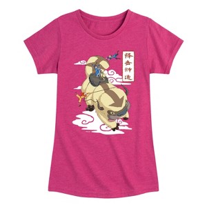 Girls' - Avatar: The Last Airbender - Appa Flying Fitted Short Sleeve Graphic T-Shirt - 1 of 4