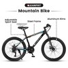 26" Steel Mountain Bike, 21-Speed, Disc Brakes, Anti-Slip Tires, Easy Assembly - 4 of 4