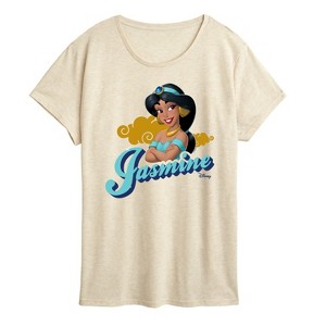 Women's - Disney Princess - Jasmine Headshot Short Sleeve Graphic T-Shirt - 1 of 4