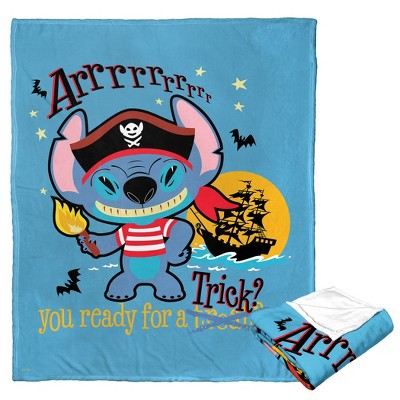 Disney Lilo and Stitch Pirate Stitch Silk Touch Throw Blanket 50x60 Inches