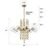 LLHZSY Glass Orb Ceiling Chandelier Modern Cluster Bubble 8-Light Fixtures-30"W - 3 of 4
