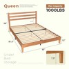 ELJGET Twin Solid Wood Bed Frame with Headboard, Strong Wooden Slats, 1100 lbs Weight Support, Quiet Structure, No Box Spring Required - 4 of 4