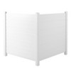 LOVMOR 2Pc 50x50 Ft Air Conditioner Fence Trash Can Fence, Outside Privacy Fence Panel Screens, Vinyl Pool Equipment Enclosure, for Outdoor Units - 3 of 4