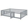 Polibi Wood Daybed with Fence Guardrails and 2 Pull-Out Drawers - 3 of 4