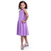 24seven Comfort Apparel Girls Sleeveless Knee Length Fit and Flare Dress - 2 of 4