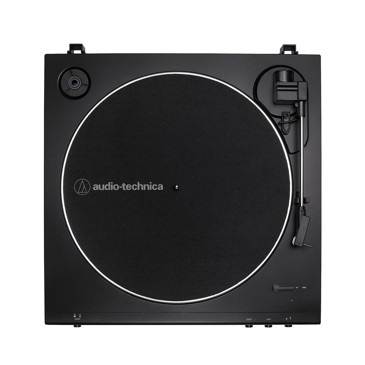 Audio-Technica Fully Automatic Belt-Drive Stereo Turntable, Black with Deco Gear Master Guide - thumbnail 4