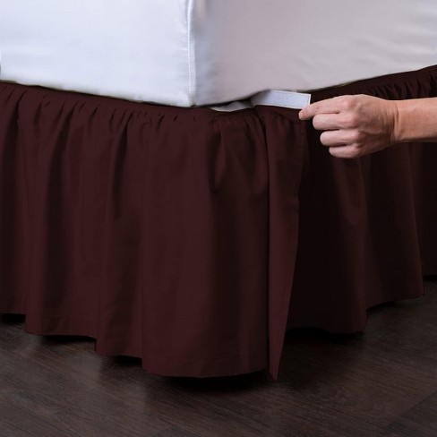 Maroon 2025 bed skirt