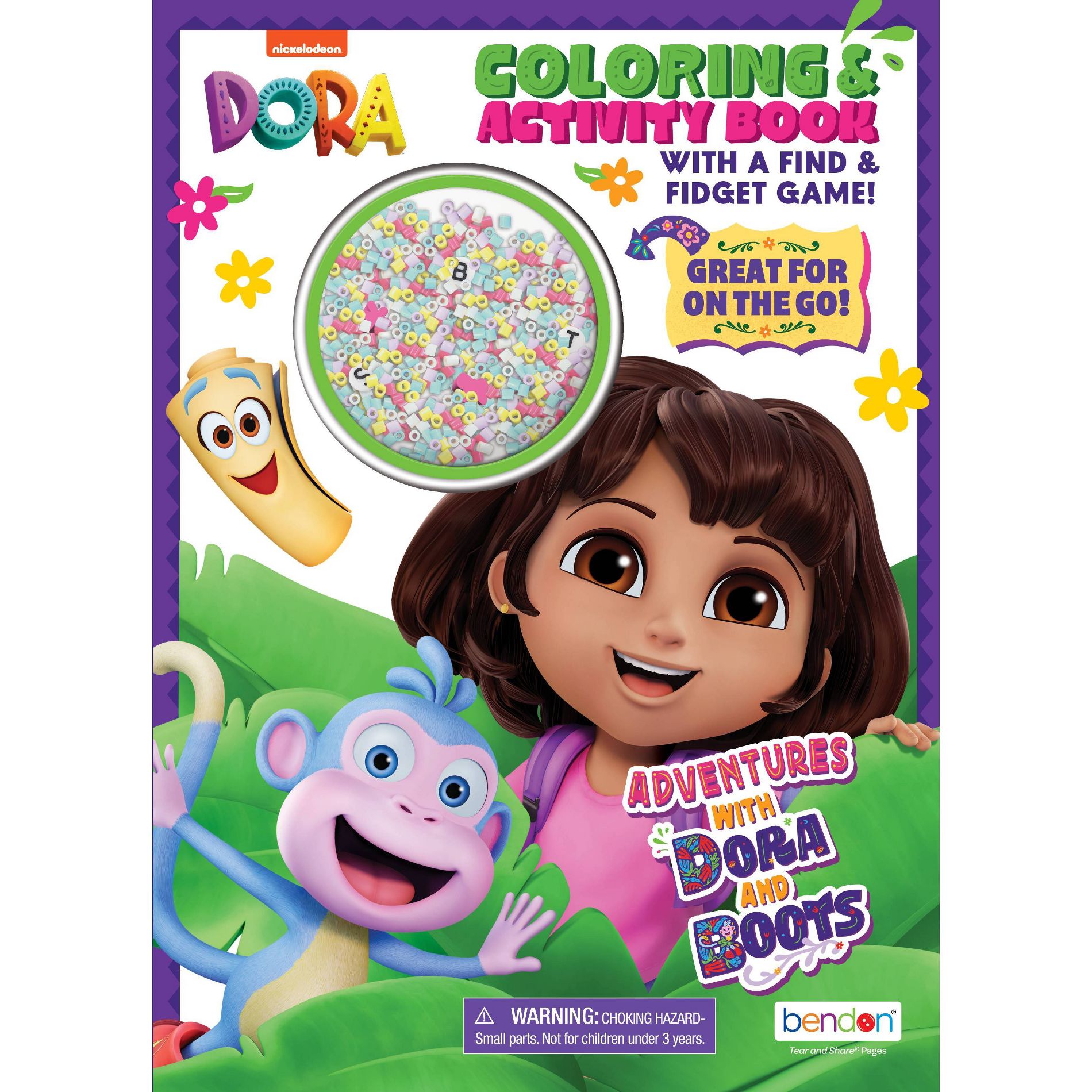 Dora Coloring & Activity with Find & Fidget Game Book