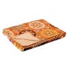 50" X 70" Red Floral Cotton Quilted Kantha Throw Blanket with Embroidery - 3 of 4