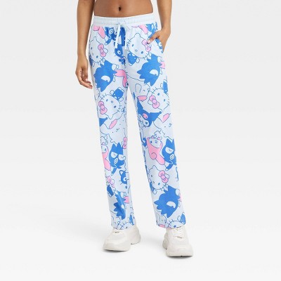 Women's Hello Kitty and Friends Graphic Pants - Blue XS