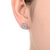 Guili Sterling Silver Rhodium Plated Classic and Versatile Stud Earrings, a Minimalist yet Stunning Pair Perfect for Everyday or Formal Wear - 2 of 3