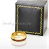 Jewelry Avalanche Gold IP Koa Wood Inlay Dome Tungsten Carbide Wedding Band, Comfort-fit, 8mm - 2 of 4