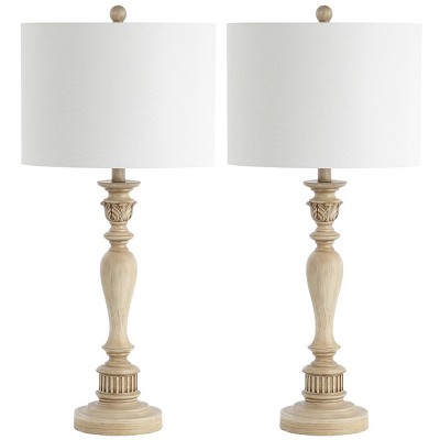 Hugh Table Lamp (Set of 2) - 31 Inch Height - TBL4154 - Beige - Safavieh
