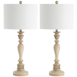 Hugh Table Lamp (Set of 2) - 31 Inch Height - TBL4154 - Beige - Safavieh - 1 of 4