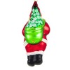 Craftoutlet.Com 6.5 Inch Santa With Bagged Tree Christmas Mercury Glass Tree Ornaments - 2 of 4