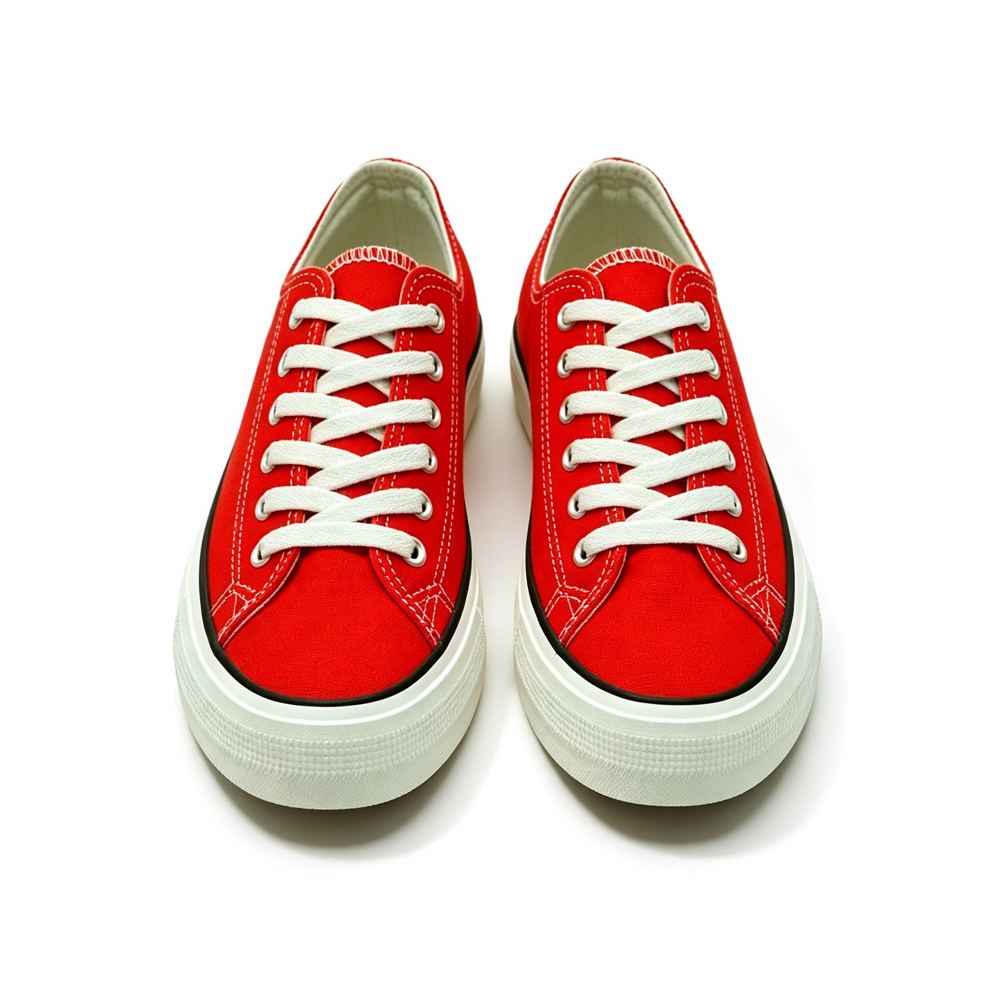 Мужские кроссовки Bangka Canvas Sneakers Classic Lace Up Fashion Casual Shoes, Red, цвет: Красный — фото 4