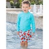 RuggedButts Toddler UPF50+ Gingham Swim Trunks - 3 of 4